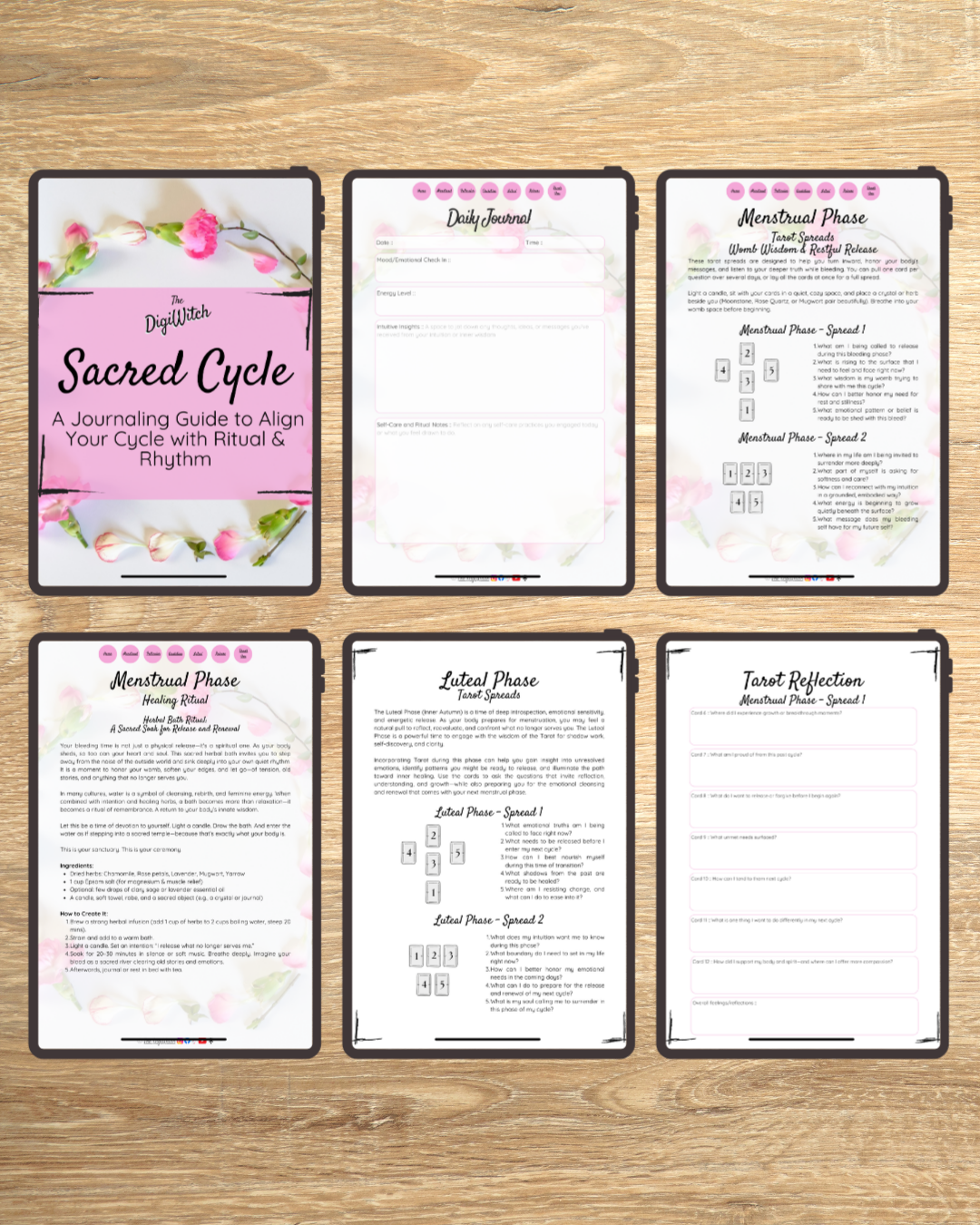 Sacred Cycle - Menstrual Cycle Journaling Guide