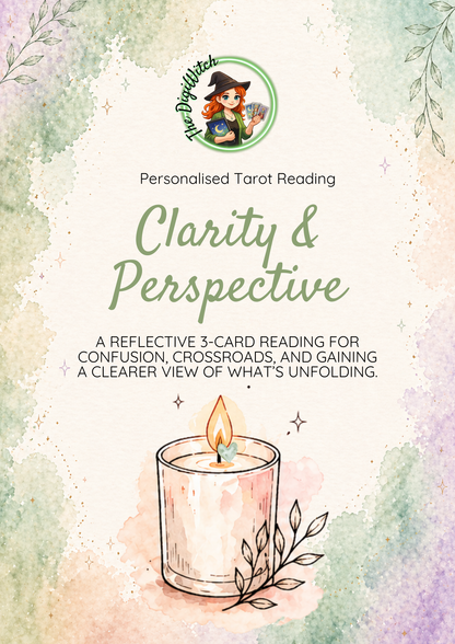✨Clarity & Perspective - 3 Card Tarot Reading – PDF Delivery