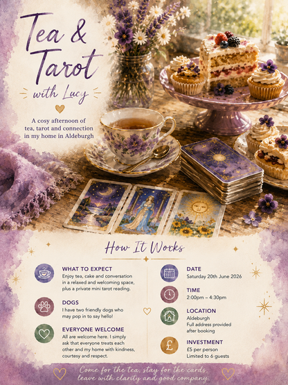 ✨ Tea & Tarot with Lucy ✨In-Person Gathering